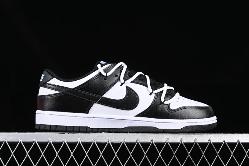 All Categories Nk SB Dunk Series Nk SB Dunk Low Low-top sneakers Nk Dunk Low Black and White Panda Customized version of deconstructed strap casual sneakers DD1391-100